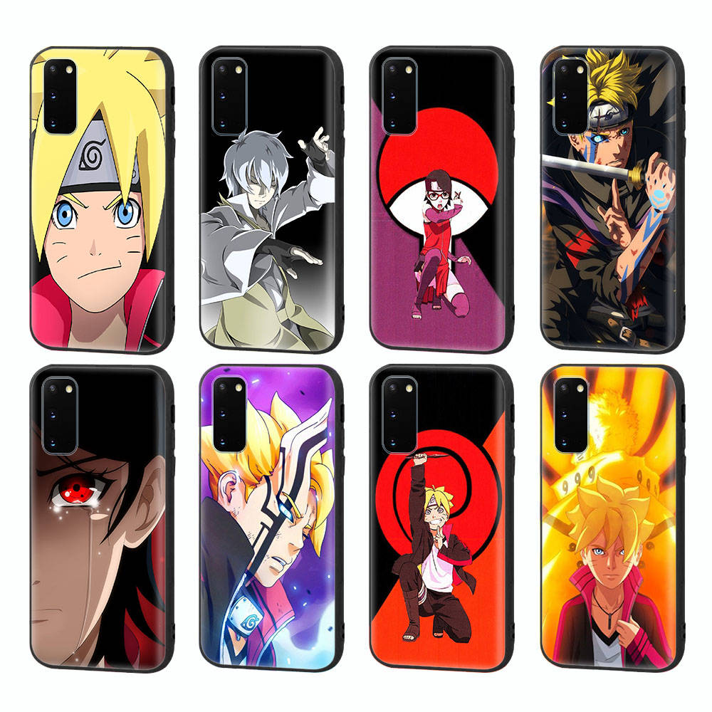 Чехол WD4 Boruto Naruto Black Soft для Samsung Note 20 Lite S24 Ultra S23 A03 A05 A06 A11 A71 A15 A16 A13 A24 A25 A33 A52 A53 A50 M55 M35 Plus