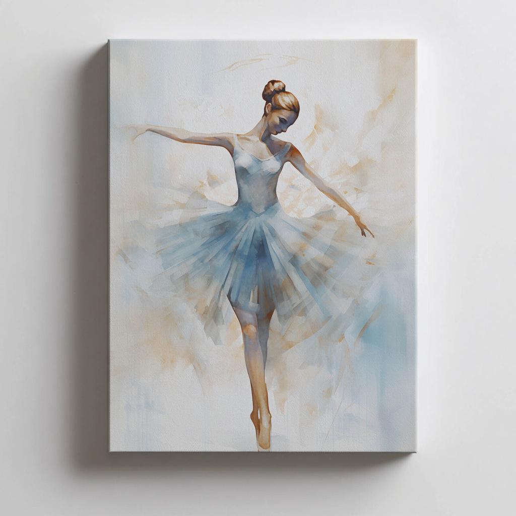 Ethereal Dance of the Ballerina Ethereal Dance of the Ballerina, 50X70 Cm, Unframed, Premium Canvas On Stretcher