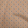 Cotton Flex Light Brown Fabric Bull Quilting Supplies Print Sewing Fabric By The Yard 40 Inch