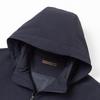 Detachable hooded jacket with mulberry silk and wool for business and leisure