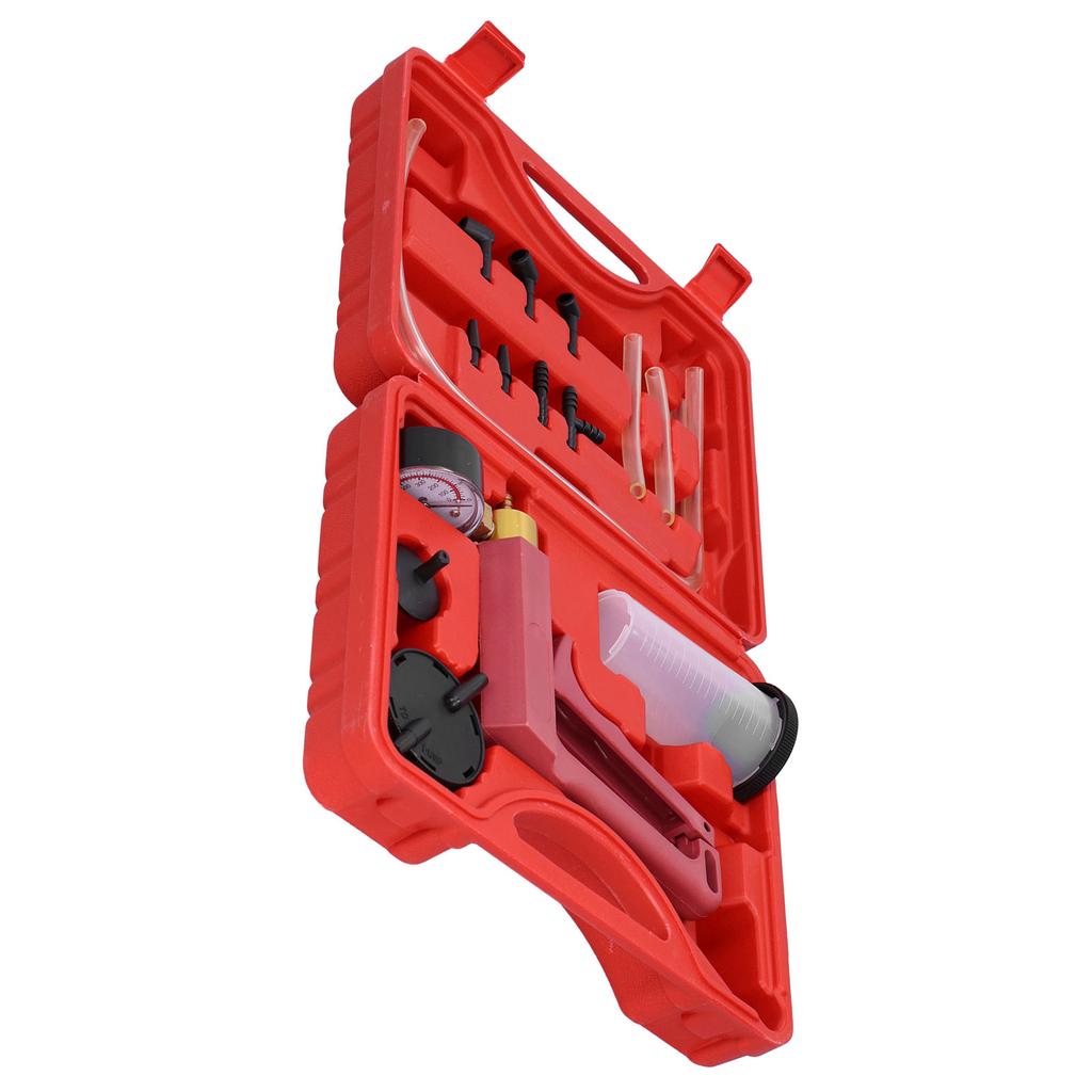 Ручной вакуумный насос тестер инструмент комплект для прокачки тормозов адаптеры разъемы с ящиком для инструментов