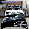 3pcs Duvet Cover Set (1*Duvet Cover + 2*Pillowcase, Without Core), Fast & Furious Print Bedding Set, Bedroom Decor, All‑Season, Birthday Gift
