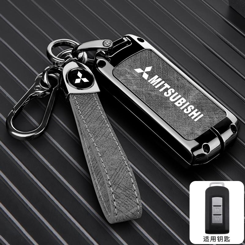 zjvc8 2025 2/3 Button Zinc Alloy Car Key Case Cover Shell For Mitsubishi Pajero Outlander XL Montero Lancer Triton l200 Galant Evo ASX