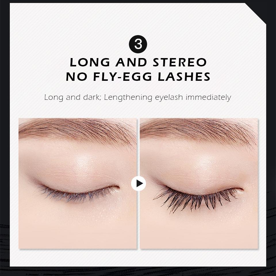 Волокнистые ресницы, тушь для ресниц, водостойкий макияж, толстые, гладкие, завитые, удлиненные, наращивание ресниц, темные ресницы, косметика