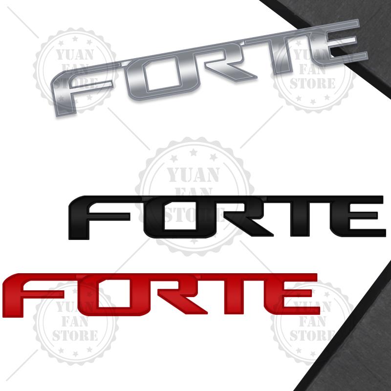 Rpqjh8 1 шт. Металлическая буква Для Forte 3D Эмблема Наклейки на задний багажник автомобиля Значок Автоаксессуары Стайлинг