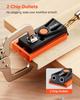 Pocket Hole Jig Kit, 12.7 to 38.1 mm Adjustable, Mini Jig Pocket Hole System with Step Drill, Hex Wrench, Drill Stop Ring, Square Drive Bit, and