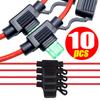 Mini Blade Car Fuse Holder Waterproof Fuse 12V 30A 5/10pcs Socket In Line Cutoff Switch Adapter Splash-proof Box Fuse Holder