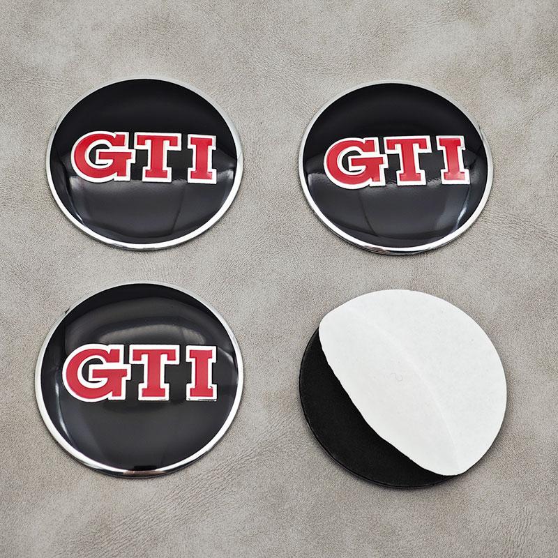For VW Volkswagen Jetta MK5 Golf 4pcs 56mm Aluminum Car Wheel Center Hub Caps Stickers Emblem Badge For Volkswagen VW Golf 4 5 6 EE1