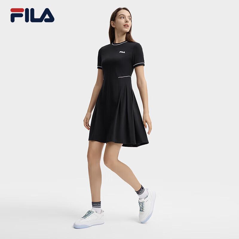 Fila Женское вязаное платье с коротким рукавом серии «Центр Помпиду»