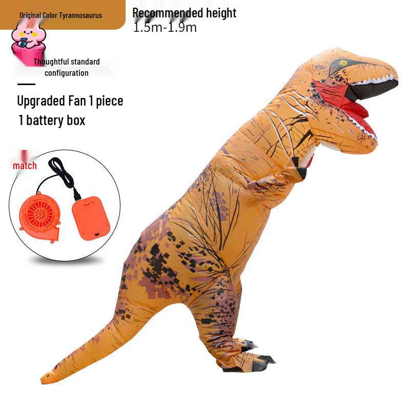 Надувной костюм Тираннозавра Рекса на Хэллоуин для вечеринок родитель-ребенок