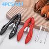 4Pcs Stainless Steel Crab Leg Forks Pick Sets Plastic Lobster Shellers  Crab Eating Tools