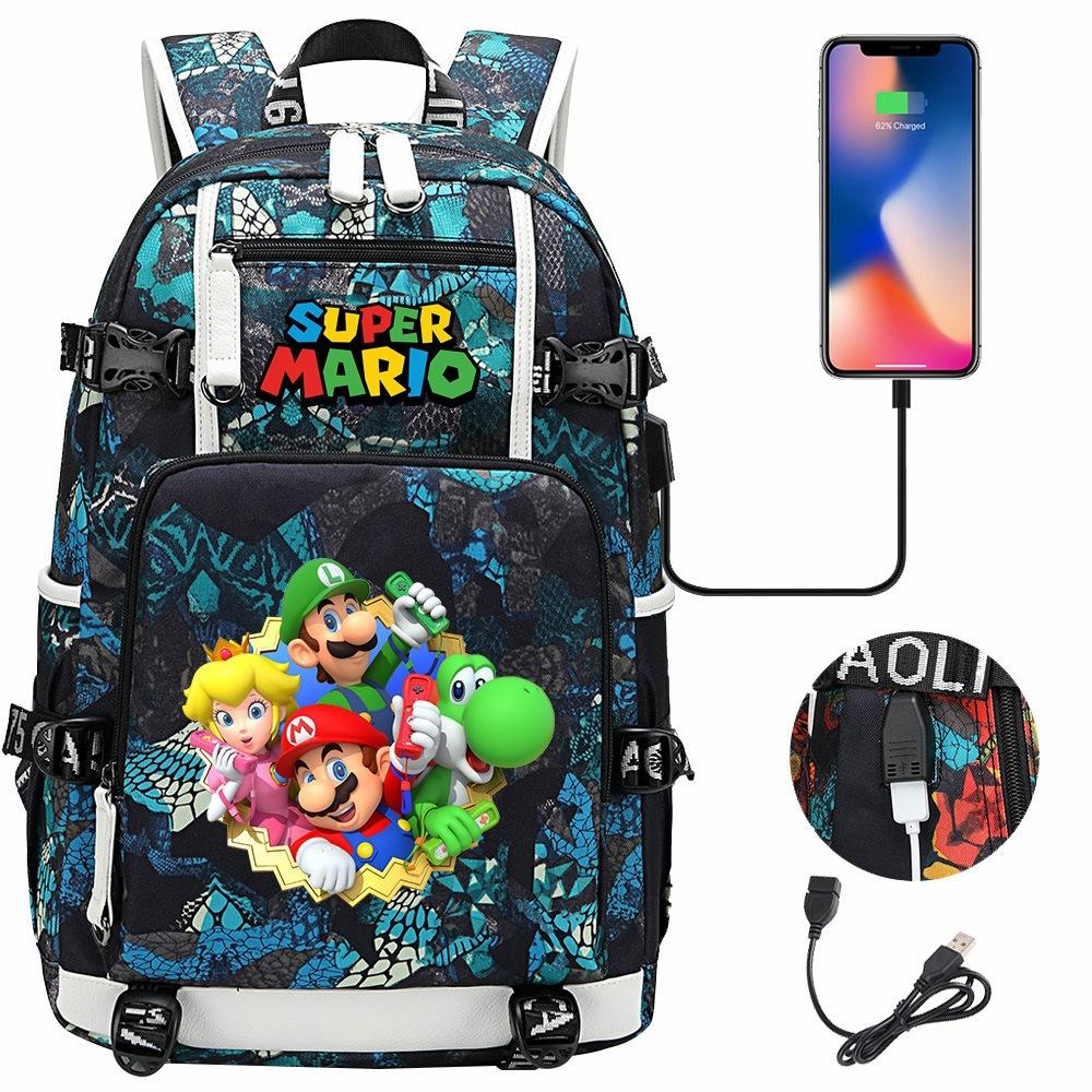 Large Capacity Student Backpack Lightweight Teenagers Travel School Bag Durable Print Casual Boys Girls Bookbag