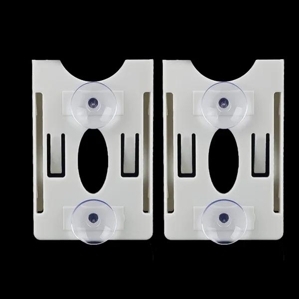 Car Windshield Parking ID Transparent Protective Card Holder Auto Cards Holders Tickets Suction Cup Clip Fastener IC Clips