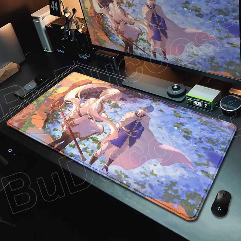 Изысканные обои Аниме Sousou No Frieren Коврик для мыши XXL HD Печать Коврик для мыши Горячий Большой Игровой Нескользящий Резиновый Коврик для мыши Настольный коврик
