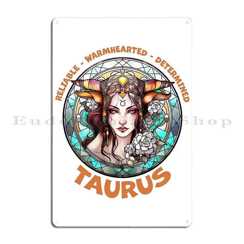 Taurus Gothic Girl Bigceez Metal Signs Cave Cinema Club Iron Wall Decor Tin Sign Poster