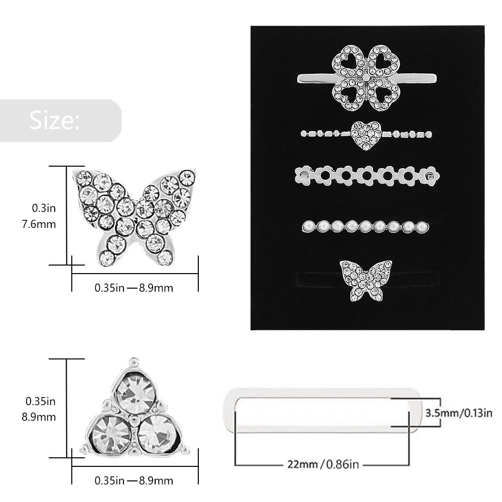 Diamond Strap Decorative Ring Watch Band Metal Charms New Ornament for Apple Watch Band Smart Watch
