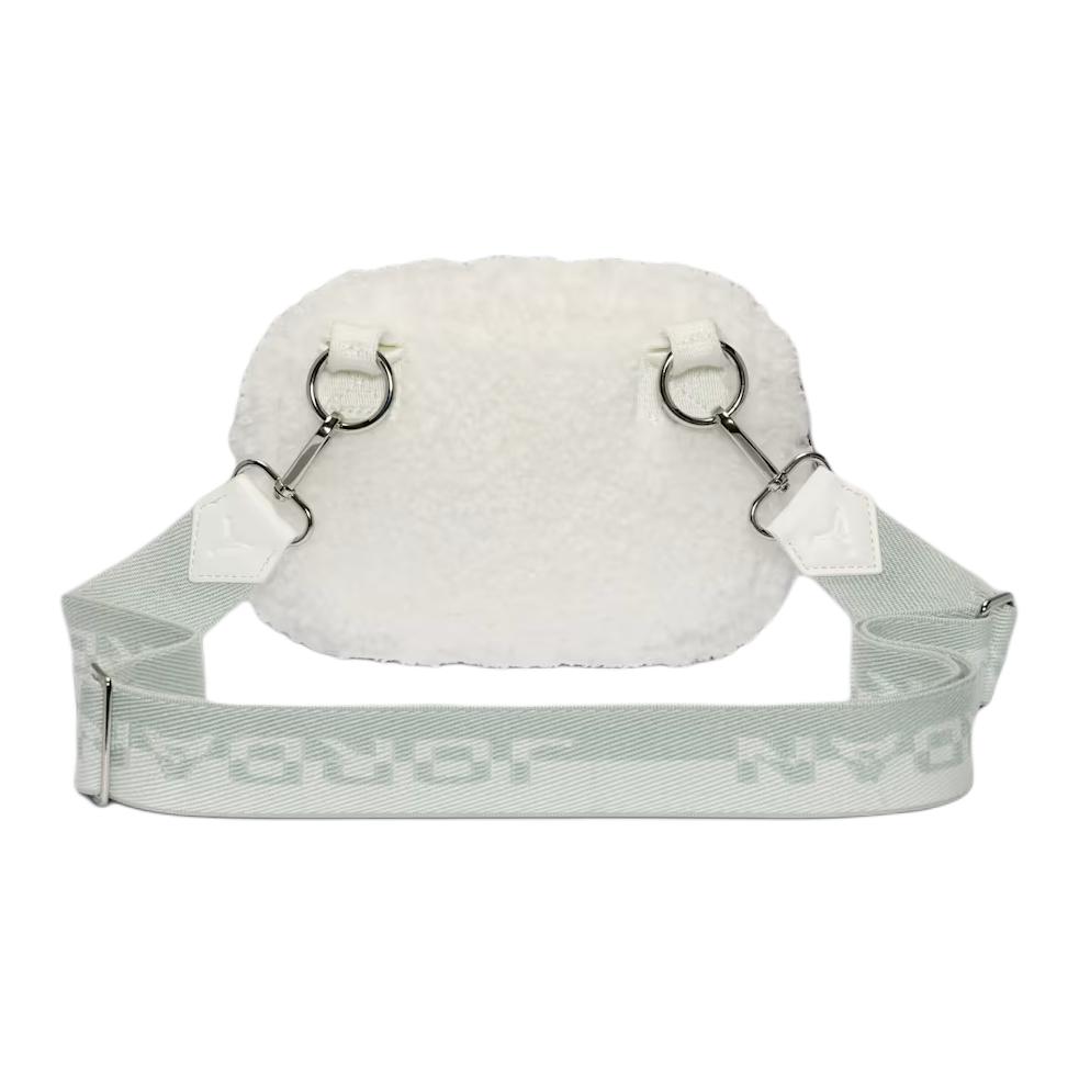 Jordan Золотой металлический логотип Jumpman Съемный чехол для наушников Сумка для камеры Полиэстер Сумка через плечо Обычные женские сумки Белый Светло-зеленый WA9166-782