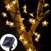 Solar Lamps Led Cherry Blossom Fairy Lights Outdoor Waterproof Oriental Cherry String Lights Decor Wedding Party Tree Parterre