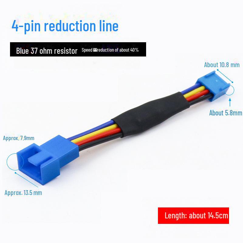 4-контактный удлинительный кабель ШИМ для управления скоростью вращения вентилятора корпуса ЦП