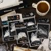 30 шт. Набор винтажных черно-белых кружевных наклеек без повторов, Материалы для коллажа в европейском старинном стиле для дневника, Канцелярские принадлежности для студентов, Сделай сам