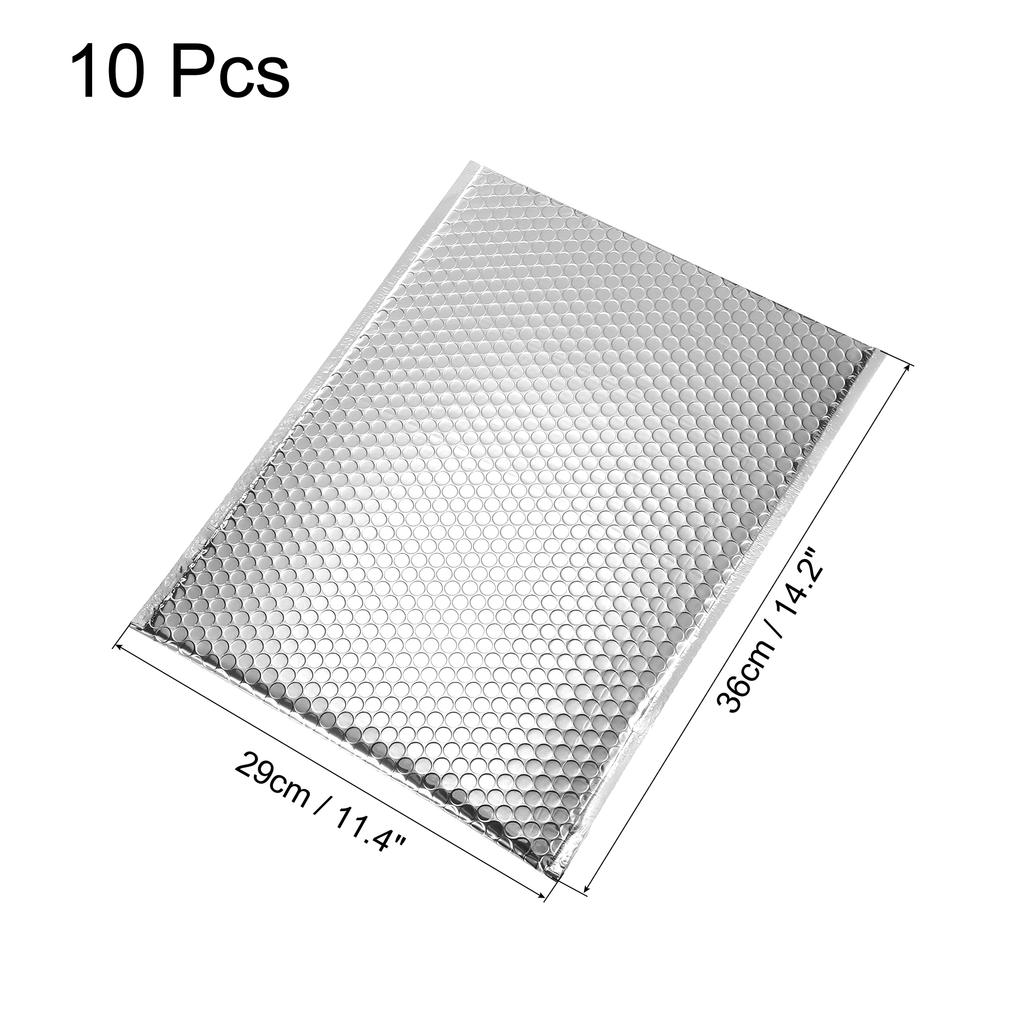 10/20/25Pcs Silver Thermal Bubble Mailer Self-Seal Packaging Bags Gift Packaging Padded Shipping Envelopes Foil Mailing Envelope