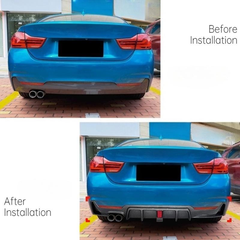 Для BMW 4 серии F32 F33 F36 Купе Кабриолет Гран Купе 2014-2020 MP Задний Бампер Диффузор Губа Спойлер Внешний Тюнинг