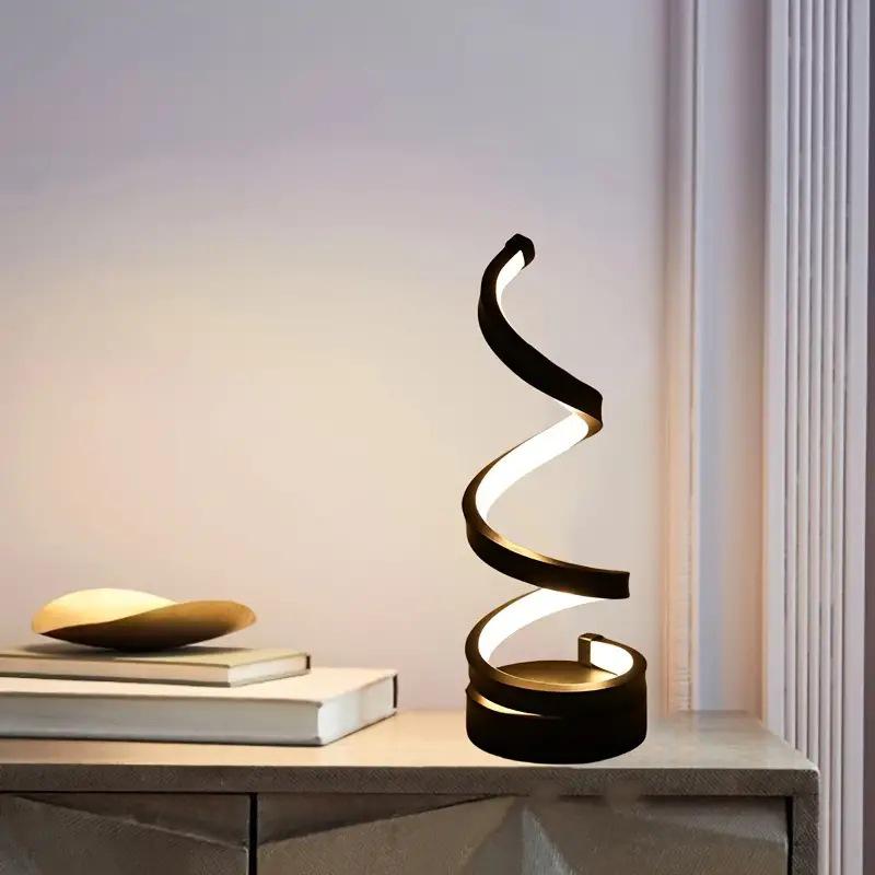 2025 Электронная коммерция: Современные спиральные настольные лампы, регулируемые светодиодные настольные лампы, USB настольные лампы