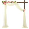 6/3 Meters Wedding Arch Drape Fabric Sheer Chiffon Tulle Curtain Draping Backdrop Party Supplies Home Drapery Ceremony Decoration