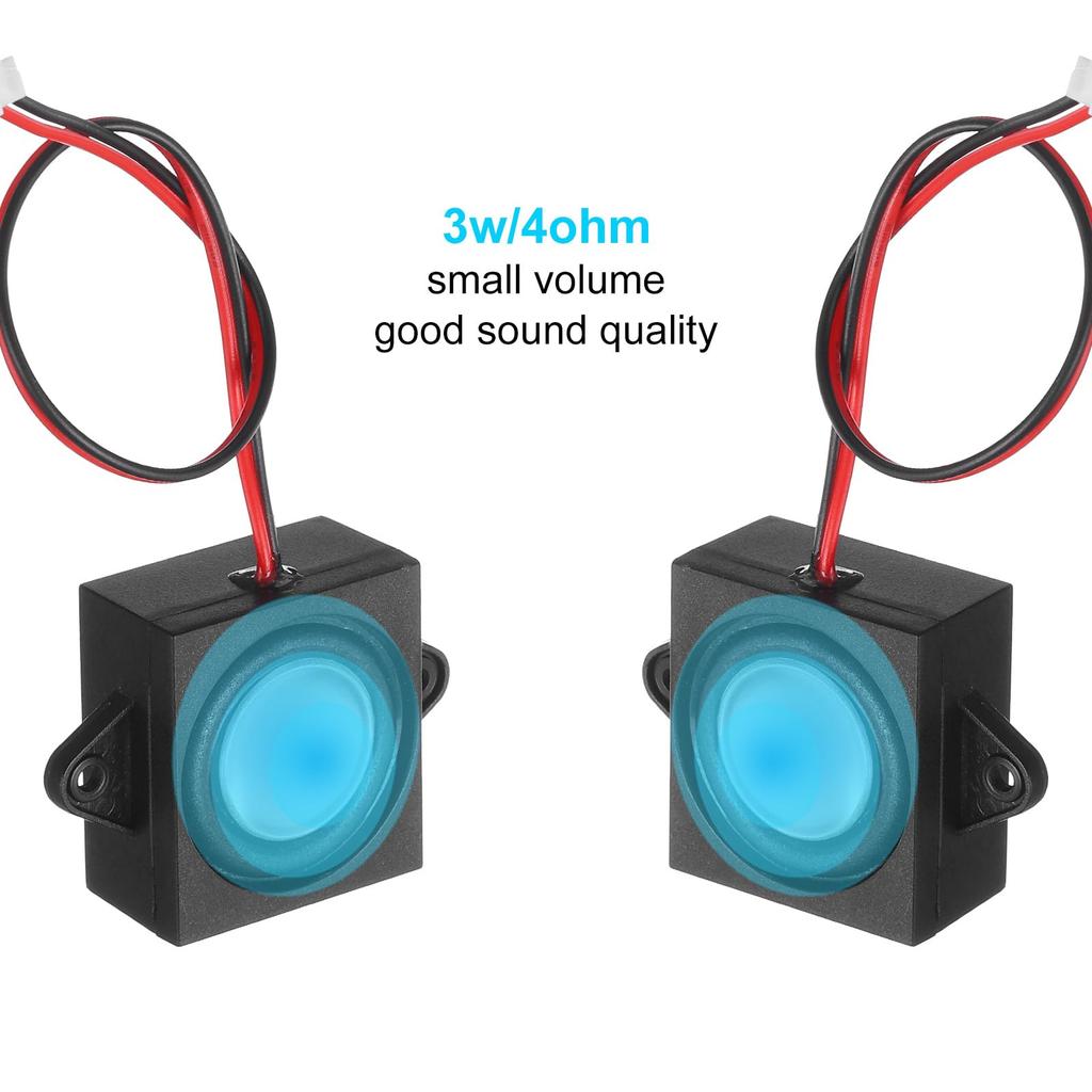 uxcell 3W Mini Micro Speakers with J for Small Electronic Advertising LCD Monitors 4-ohm Speakers, ST-PH2.0 Interface, Projects, Devices, TVs, (2pcs)