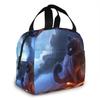 Cat Print Lunch Bag Cooler Bag Women Tote Bag Insulated Lunch Box Water-resistant Thermal Soft Liner Lunch Container for Work