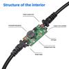 30cm All-Copper USB-C 5V To 12V Car Cigarette Lighter Adapter Cable