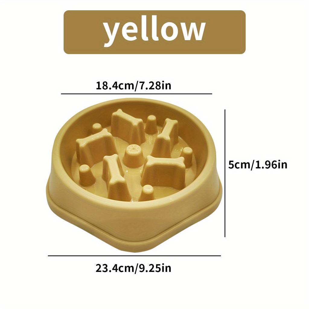 1 шт. миски для медленного кормления собак - противоскользящие, с интерактивным дизайном в виде лабиринта для мелких и средних домашних животных, с защитой от вздутия живота и удушья