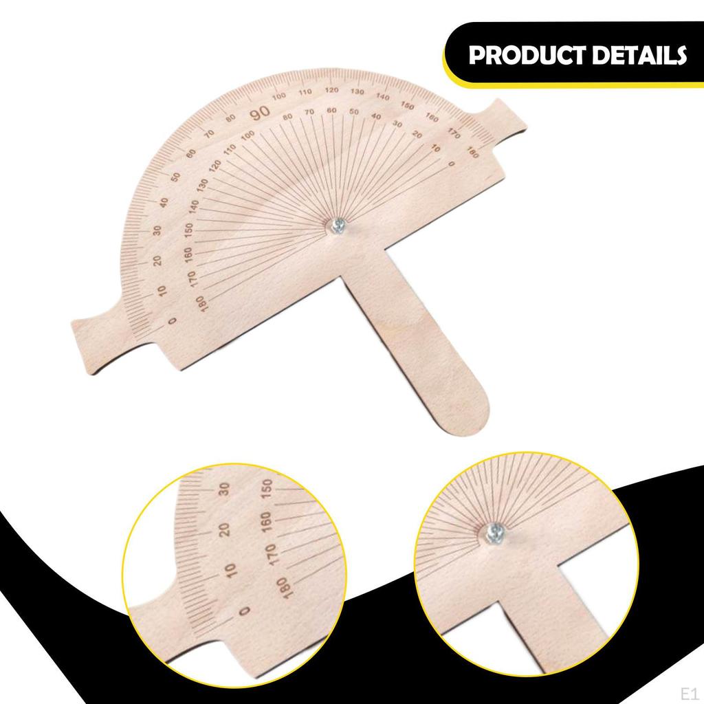 Wooden Angle Ruler Gauge for Office Drawing Measurement Architectural
