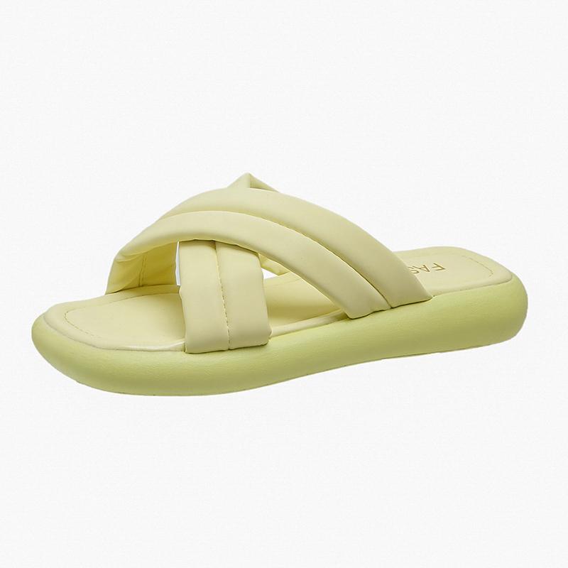 Женские тапочки корейская мода мягкая подошва уличные тапочки женские сандалии 2024 летние нескользящие шлепанцы Pantuflas De Mujer