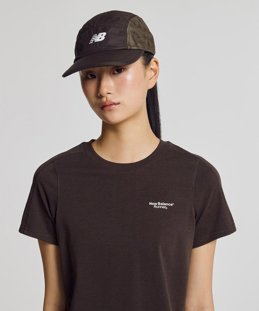 Кепка для бега New Balance Nbgdg25201 / Pf из нейлоновой сетки (коричневый)