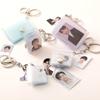 Дизайн кнопки Snap Мини-фотоальбом с брелоком Портативный карманный альбом Фотонаклейка