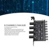 12V PC Cooling Fan Controller 4 Knob Control PWM Fan Hub Fan Speed Controller  PC System Cooling
