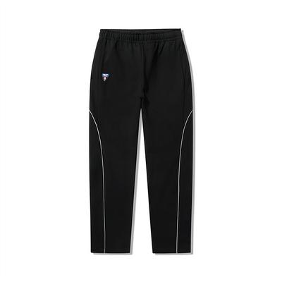 Li Ning Sports Удобные повседневные брюки с принтом для мужчин, черные AKLUA35-2