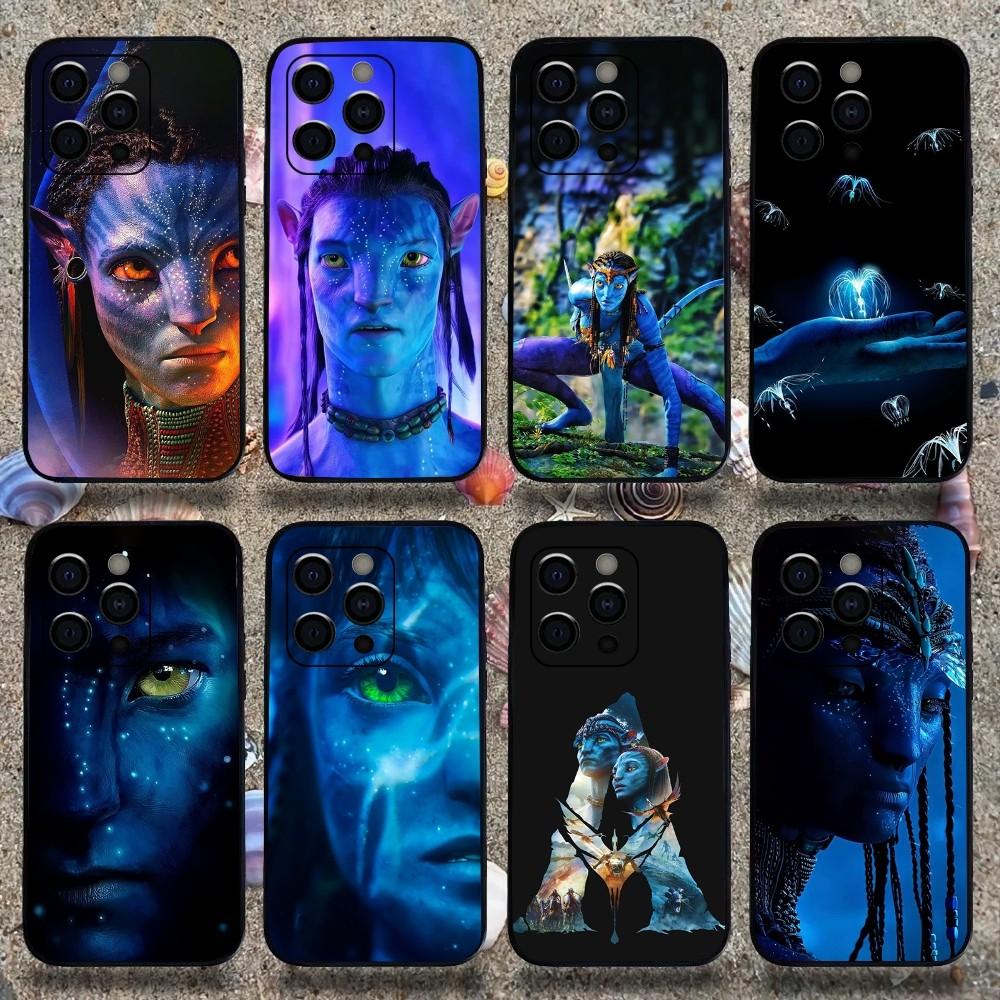Чехол для телефона Film A-Avatar 2 для Apple iPhone 15, 14, 13, 12, 11, Pro, X, XS, Max, XR, Plus, Mini, Мягкий черный