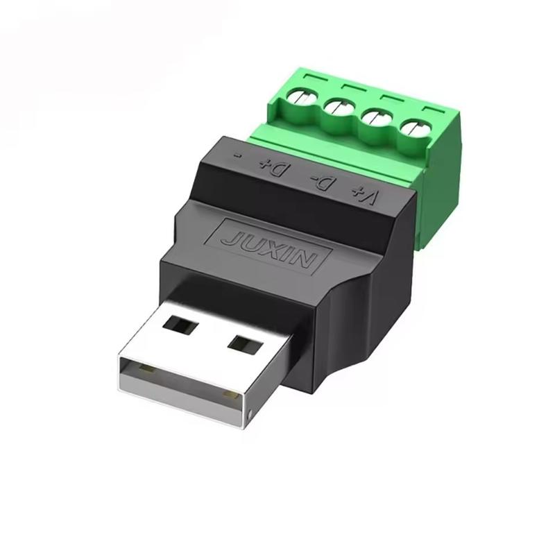 Разъем USB2.0 Избегайте сварки Штекер типа A Адаптер Разъем Гнездо USB Тип A 4-контактный Штекер/Гнездо 4-контактный Винтовой клеммный штекер
