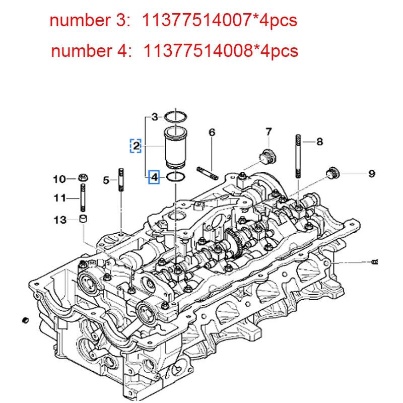 11120032224 11120028033 Cylinder Head Valve Cover Gasket For BMW 316I 318I 318Ci 316Ti Engine Gaskets 6