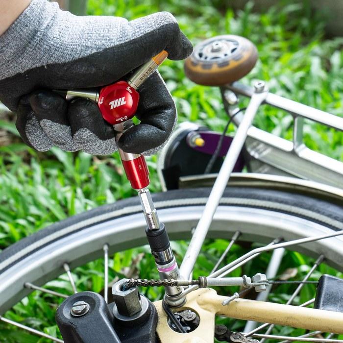 711L EDC Y Torque Driver - 3-in-1 Bicycle Precision Fastening Tool - 0-3Nm Adjustable & 4/5Nm Fixed Torque Wrench - 1/4" Hex Bit Holder
