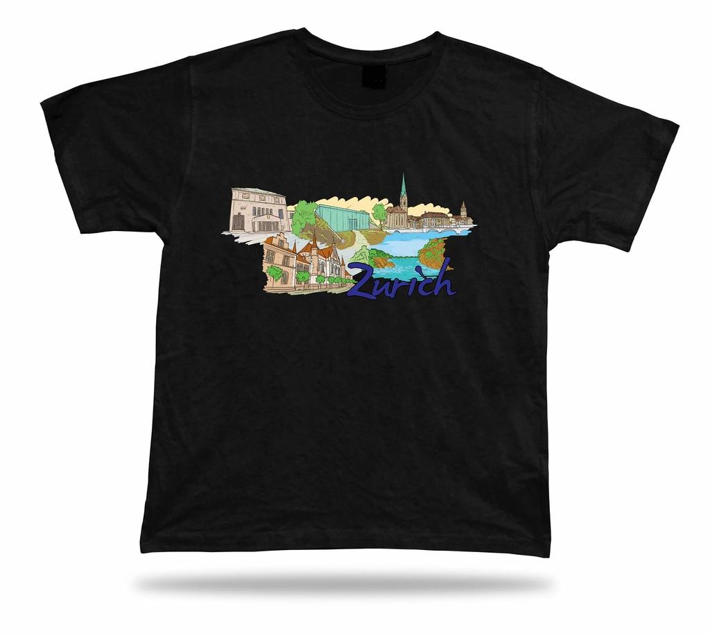 Zurich Fraumunster Kunsthaus Zurich Swiss NationalMuseum Zoologischer tshirt tee