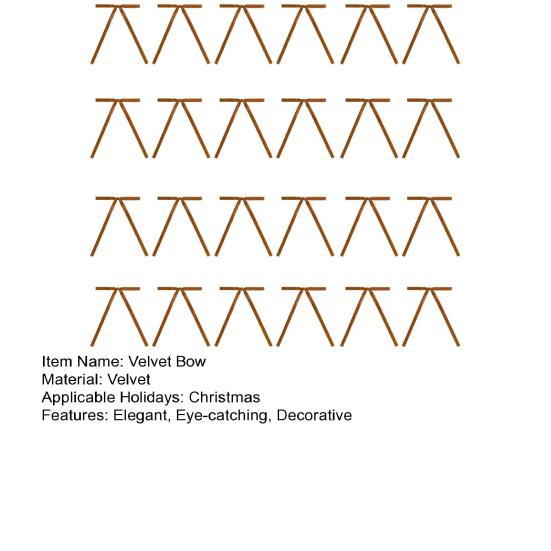 24 шт. бархатных рождественских бантов из деревенской бархатной ленты банты рождественский венок подарок