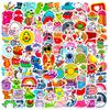 100 Small Size 4cm List Small Fresh Ins Style Mixed Graffiti Children's Card