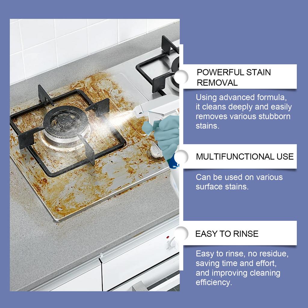 Multi-Purpose Cleaning Spray - Multi-Effect Household Cleaner for Heavy Grease In Kitchen & Tile Stains
