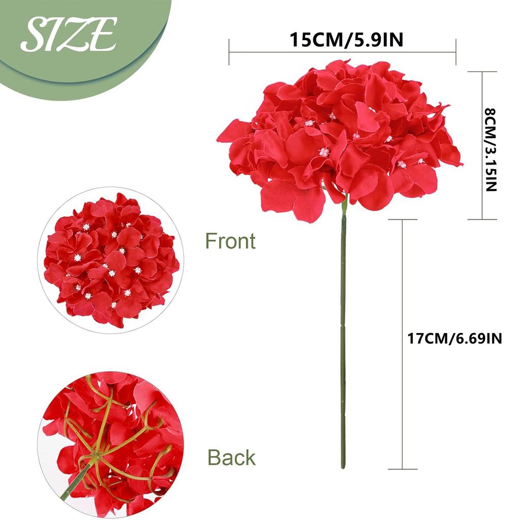 Artificial Flower Silk hydrangea scape Combination Garden Wedding Bride Bouquet Home Table Vase Festival Party Wreath Diy Decora