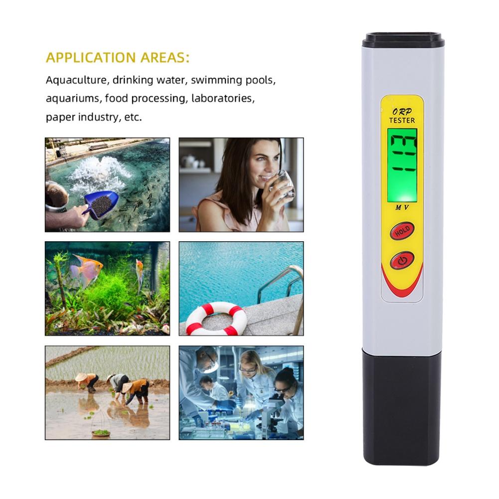Portable Mini Pen Type ORP Meter Water Quality Tester Analyzer for Aquarium Swimming Pool