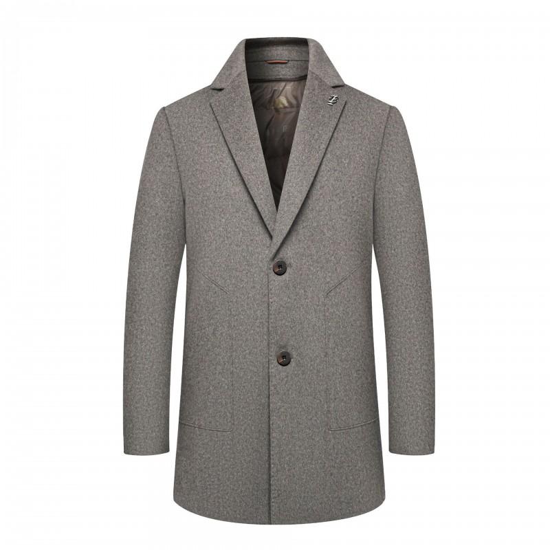 Mens Slim Fit Wool Blend Blazer Jacket With Removable Down Liner Casual Business Outerwear