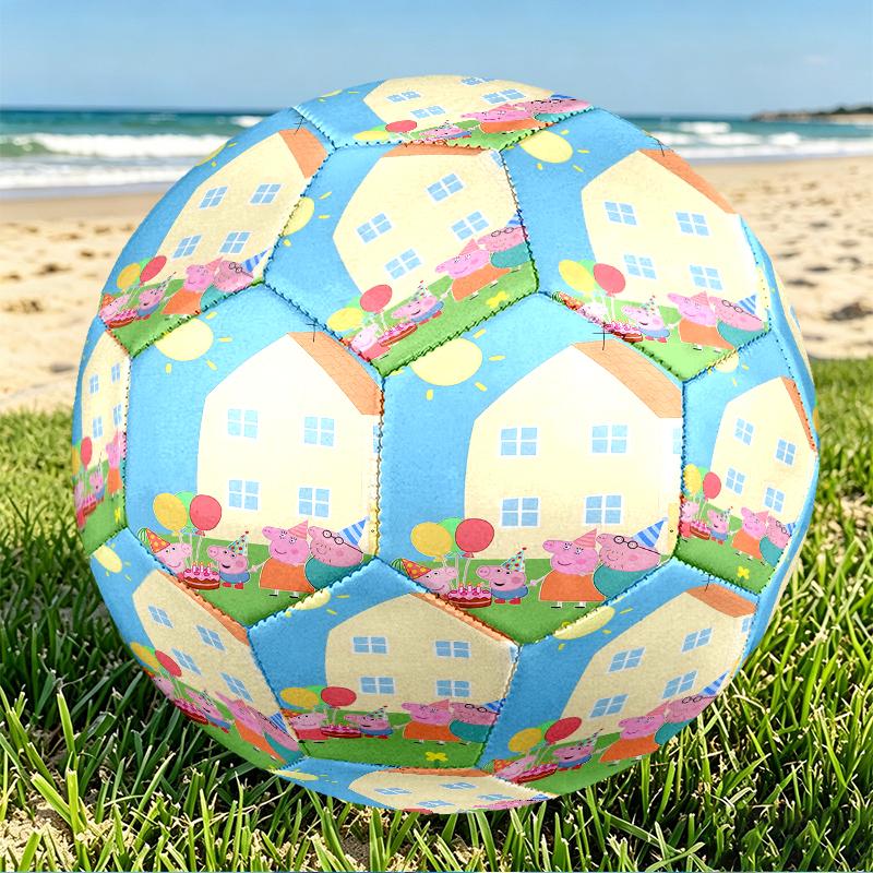 Peppa Pig Print Size 5 Soccer Ball, PU Wear Resistant Football for Match Training and Daily Practice, Birthday Gift for Soccer Fans